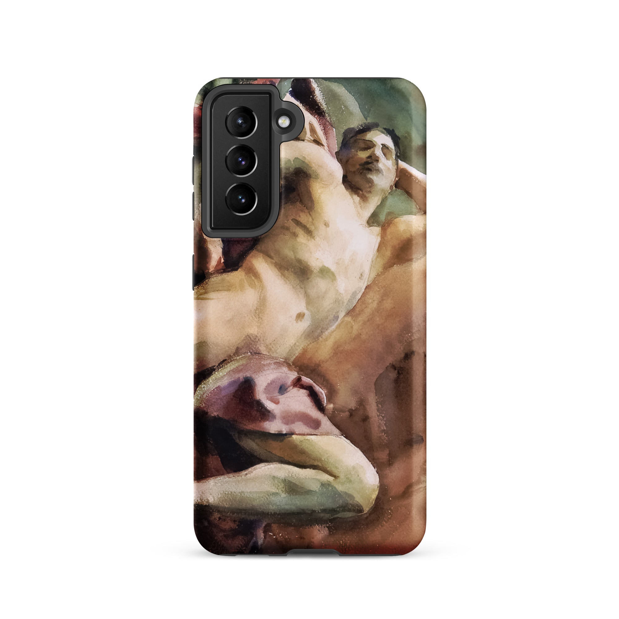Nude Portrait of Nicola D’inverno John Singer Sargent Samsung Case, Galaxy S21 / Matte, Smartphone Case Classical Painting Two Nude Figures