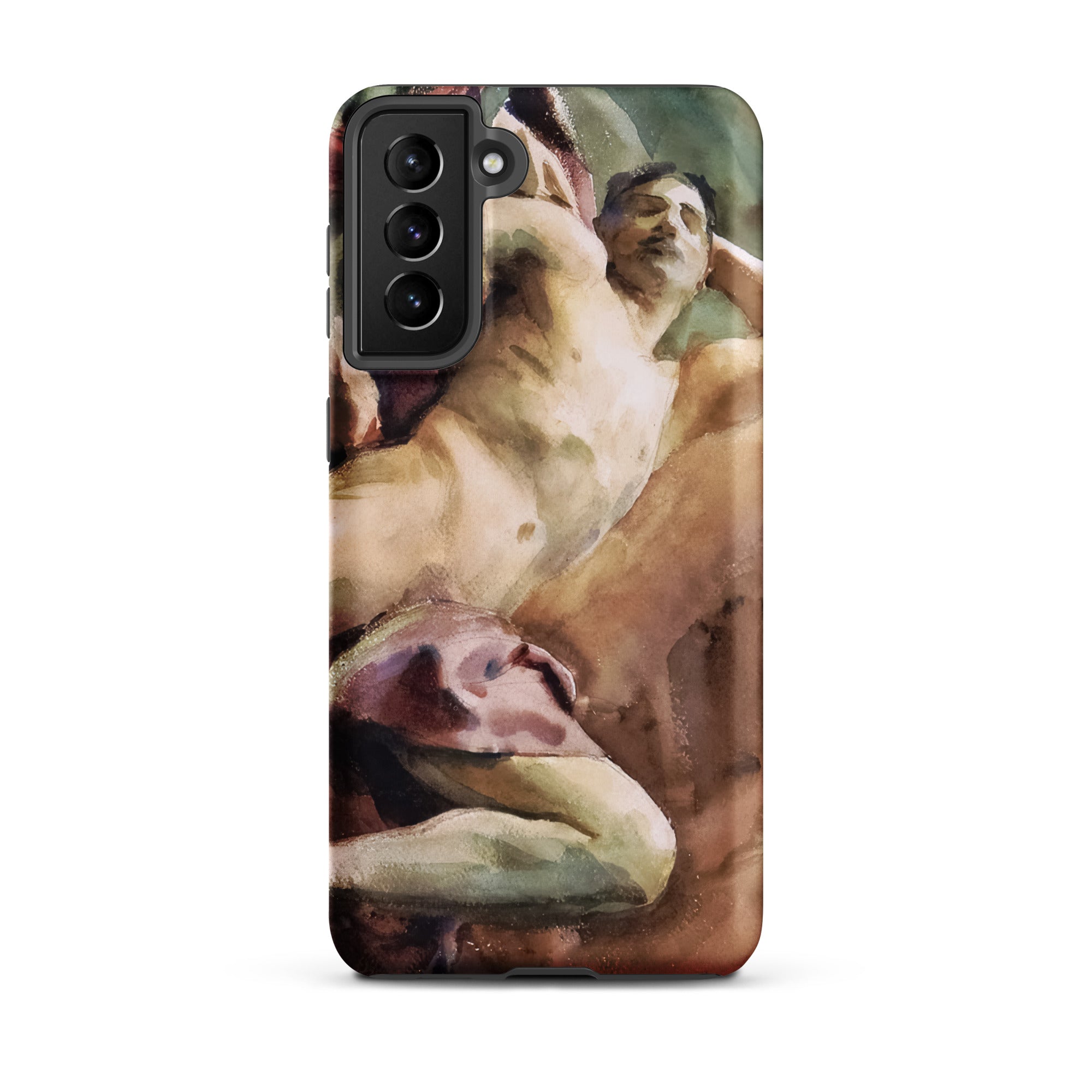 Nude Portrait of Nicola D’inverno John Singer Sargent Samsung Case, Galaxy S21 Plus / Matte, Smartphone Case Painted Depiction Two Figures