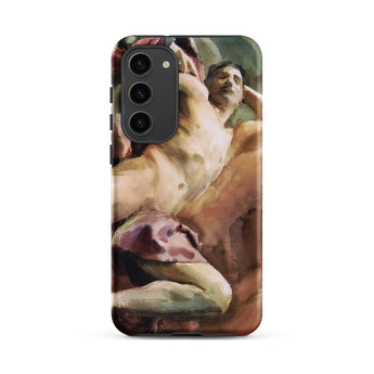 Nude Portrait of Nicola D’inverno - John Singer Sargent Samsung Case, Galaxy S23 Plus / Matte, Smartphone Case Classical Painting Nude Man