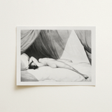 Nude Reclining on Curtained Bed - William Holland Art Print / Canvas, 16x12’’ / 41x31cm / Unframed / no Border, Posters Prints & Visual