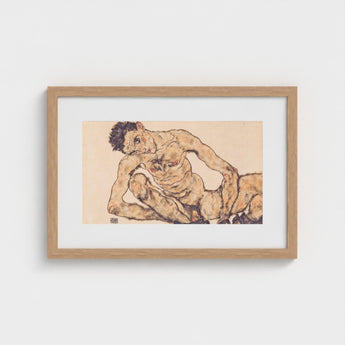 Nude Self Portrait - Egon Schiele Fine Art Print / Canvas Schiele’s, Self-portrait, Prints