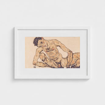 Nude Self Portrait - Egon Schiele Fine Art Print / Canvas Schiele’s, Self-portrait, Prints
