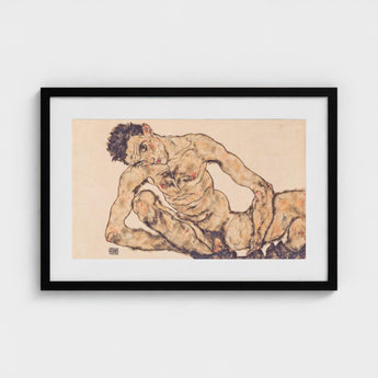 Nude Self Portrait - Egon Schiele Fine Art Print / Canvas Schiele’s, Self-portrait, Prints