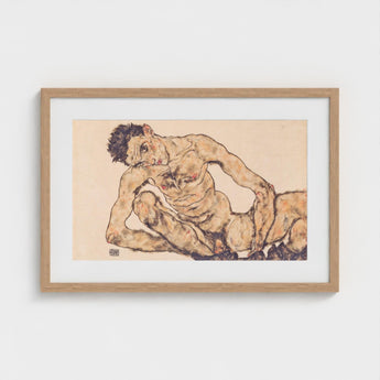 Nude Self Portrait - Egon Schiele Fine Art Print / Canvas Schiele’s, Self-portrait, Prints