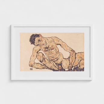 Nude Self Portrait - Egon Schiele Fine Art Print / Canvas Schiele’s, Self-portrait, Prints