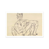 Nude Self Portrait - Egon Schiele Fine Art Print / Canvas, Egon Schiele’s Nude, Nude Self-portrait Hisses, Fine Art Print