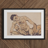 Nude Self Portrait - Egon Schiele Fine Art Print / Canvas, Egon Schiele’s Nude, Nude Self-portrait, Fine Art Print