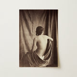 Nude Study - Jean Louis Marie Eugene Durieu Art Print / Canvas, 12x18’’ / 31x46cm / Unframed / no Border, Posters Prints & Visual Artwork,
