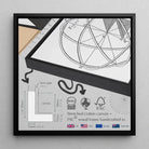 Nude Study - Jean Louis Marie Eugene Durieu Framed Canvas, Framed Canvas Print Technical Diagram