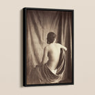 Nude Study - Jean Louis Marie Eugene Durieu Framed Canvas