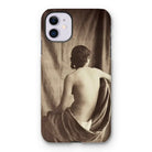 Nude Study - Jean Louis Marie Eugene Durieu Iphone Case, 11 / Matte, Phone Case Sepia-toned Artistic Photograph Person’s Bare Draped