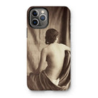 Nude Study - Jean Louis Marie Eugene Durieu Iphone Case, 11 Pro / Matte, Phone Case Sepia-toned Photograph Person’s Bare