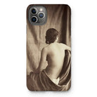 Nude Study - Jean Louis Marie Eugene Durieu Iphone Case, 11 Pro Max / Matte, Phone Case Sepia-toned Artistic Photograph Person’s Bare