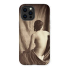 Nude Study - Jean Louis Marie Eugene Durieu Iphone Case, 12 Pro Max / Matte, Phone Case Sepia-toned Artistic Photograph Person’s Bare