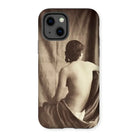Nude Study - Jean Louis Marie Eugene Durieu Iphone Case, 13 / Matte, Phone Case Sepia-toned Artistic Photograph Person’s Bare