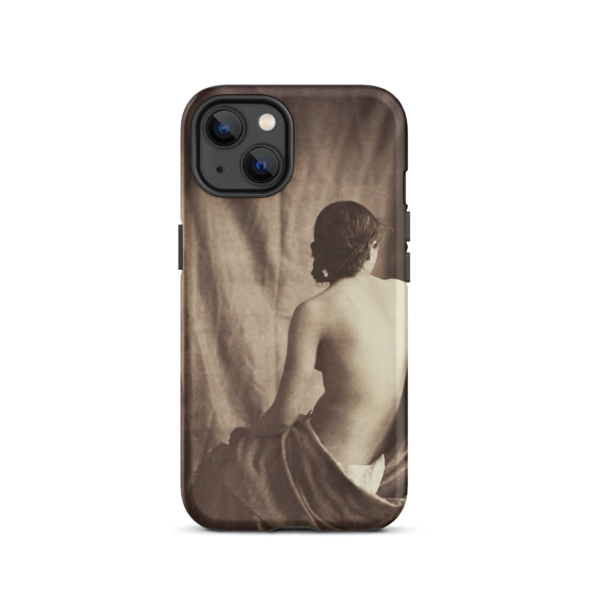 Nude Study Jean Louis Marie Eugene Durieu Iphone Case, 13 / Matte, Iphone Case Sepia Toned Nude Art