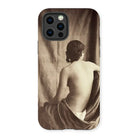 Nude Study - Jean Louis Marie Eugene Durieu Iphone Case, 13 Pro / Matte, Phone Case Sepia-toned Artistic Photograph Person’s Bare