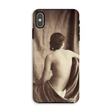 Nude Study - Jean Louis Marie Eugene Durieu Iphone Case, Xs Max / Matte, Phone Case Sepia-toned Artistic Photograph Person’s Bare