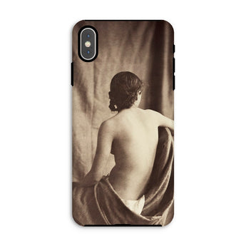 Nude Study - Jean Louis Marie Eugene Durieu Iphone Case, Xs Max / Matte, Phone Case Sepia-toned Artistic Photograph Person’s Bare