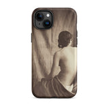 Nude Study - Jean Louis Marie Eugene Durieu Phone Case Iphone 15 Plus / Matte Iphone Case Sepia-toned Nude Art Captivating Case, Jean Louis