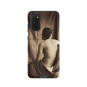 Nude Study - Jean Louis Marie Eugene Durieu Samsung Case, Galaxy S20 / Matte, Smartphone Dark Sepia-toned Case Classical Painting Partially