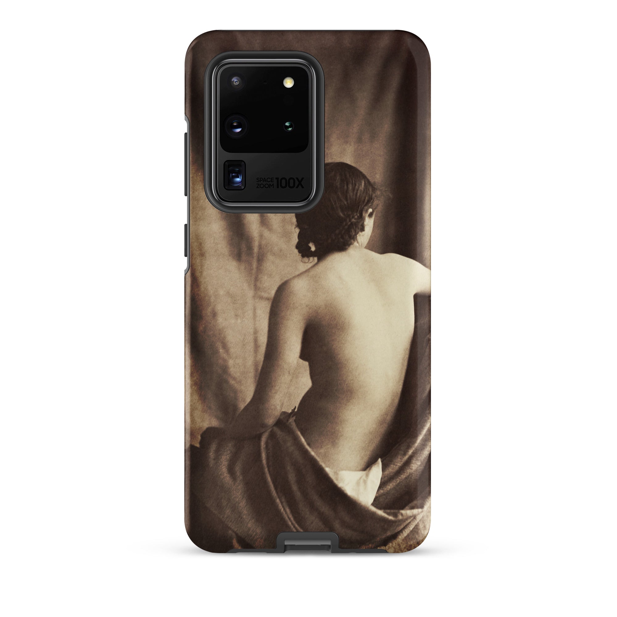 Nude Study Jean Louis Marie Eugene Durieu Samsung Case, Galaxy S20 Ultra / Matte, Smartphone Case Vintage Style Photograph Nude Woman