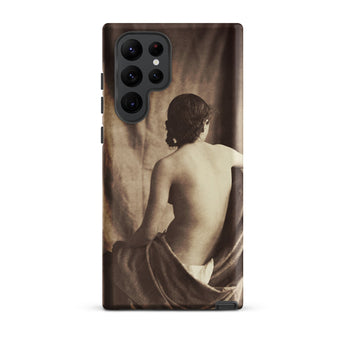 Nude Study - Jean Louis Marie Eugene Durieu Samsung Case, Galaxy S22 Ultra / Matte, Smartphone Case Sepia-toned Nude Woman
