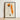 Framed Artwork Stylized Nude Figure Bold Orange Accents Egon Schiele Art, Drapery Entices, Raw Sensuality
