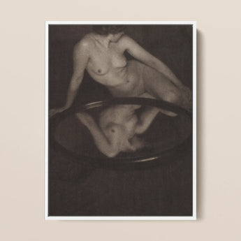 Nude Woman with Mirror - Clarence H. White Art Print / Canvas, 12x16’’ / 31x41cm / Frame, Posters Prints & Visual Artwork, Toby Leon