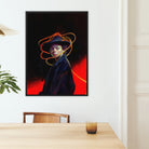 Nyx - Gay Witch Art Framed Canvas