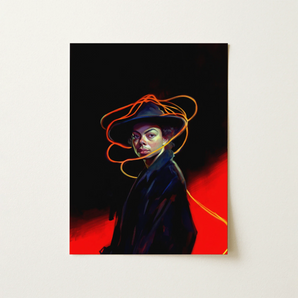 Nyx - Gay Witch Art Print / Canvas, 12x16’’ / 31x41cm / Unframed / no Border, Posters Prints & Visual Artwork, Toby Leon