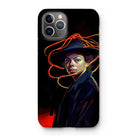 Nyx - Gay Witch Iphone Case, 11 Pro / Matte, Phone Case Stylized Portrait Person Hat Orange Lines