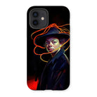 Nyx - Gay Witch Iphone Case, 12 / Matte, Phone Case Artistic Portrait Person Wide-brimmed Hat Orange