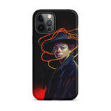 Nyx - Gay Witch Phone Case Iphone 12 Pro Max / Matte Phone Case Woman Hat Gay Witch, Modern Surrealism, Nyx, the Goddess