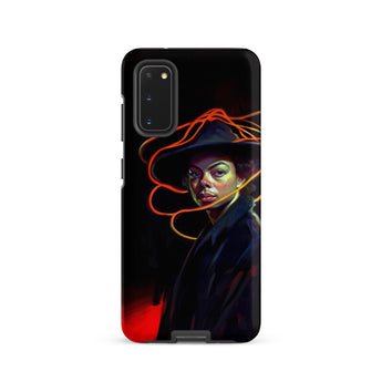 Nyx - Gay Witch Phone Case Samsung Galaxy S20 / Matte Black Phone Case Stylized Portrait Michael Jackson Dark Gay Witch, Modern Surrealism,