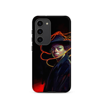 Nyx - Gay Witch Phone Case Samsung Galaxy S23 / Matte Black Phone Case Vibrant Stylized Portrait Michael Jackson Gay Witch, Modern
