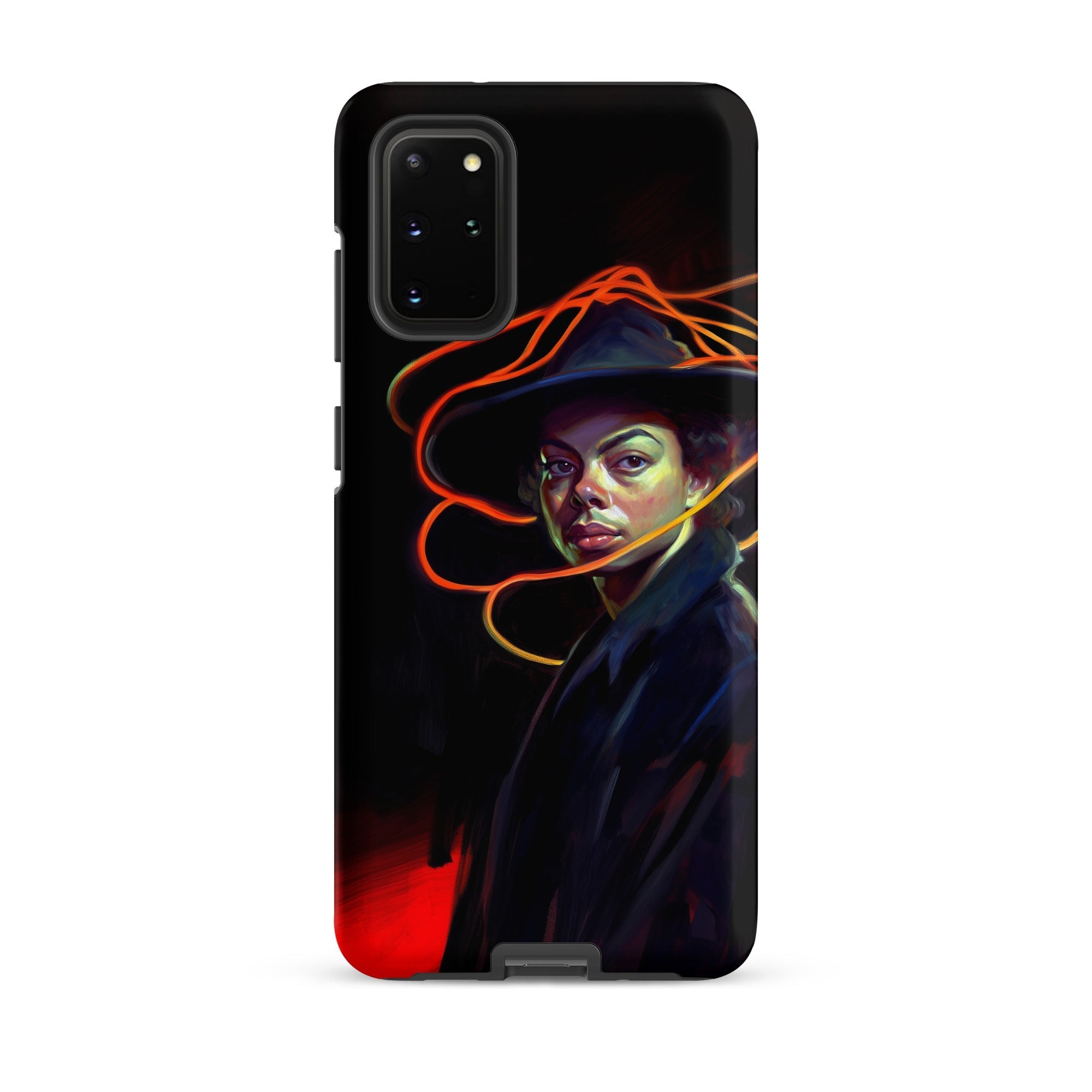 Nyx - Gay Witch Samsung Case, Galaxy S20 Plus / Matte, Black Smartphone Case Vibrant Portrait Michael Jackson Fedora