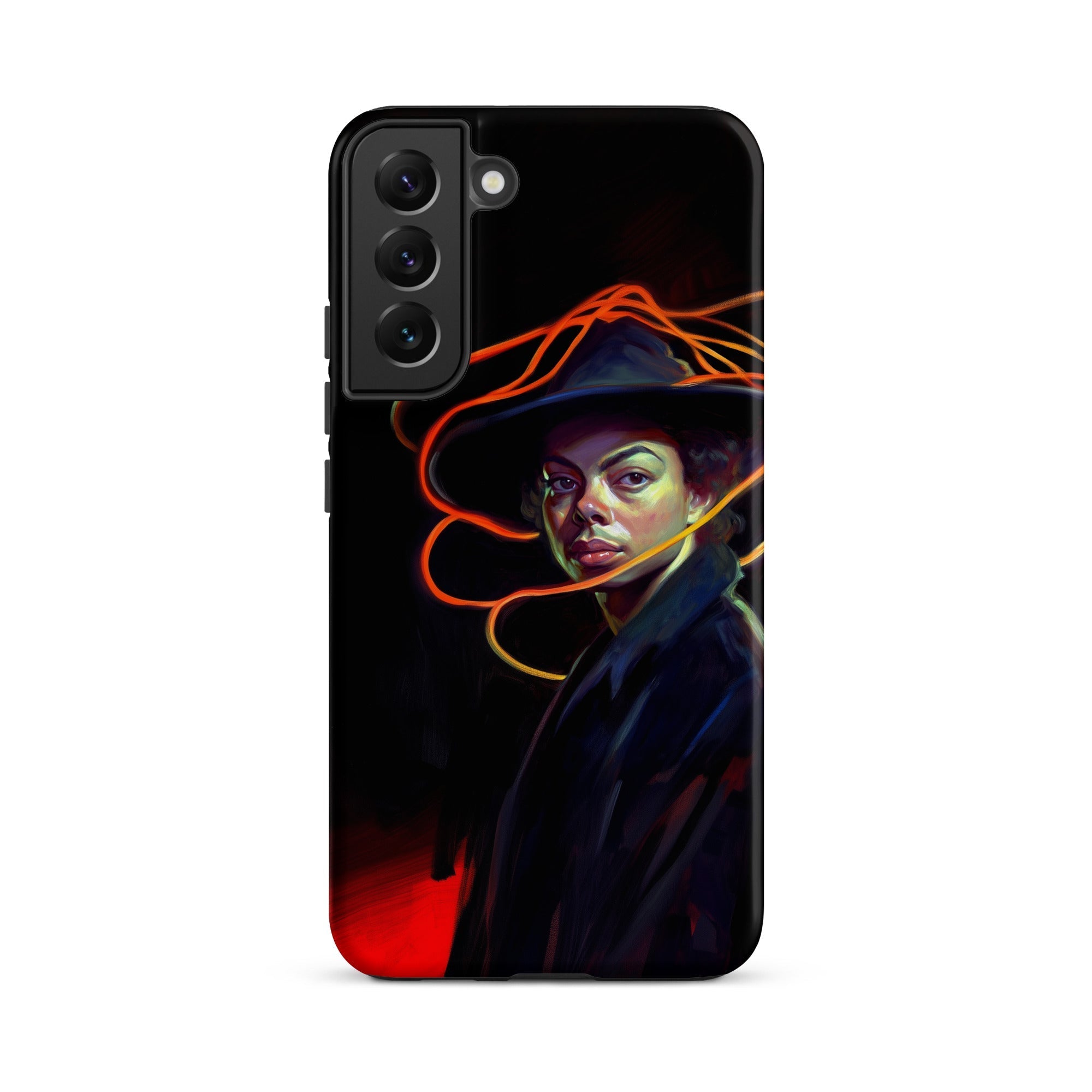 Nyx - Gay Witch Samsung Case, Galaxy S22 Plus / Matte, Black Phone Case Vibrant Portrait Michael Jackson Fedora