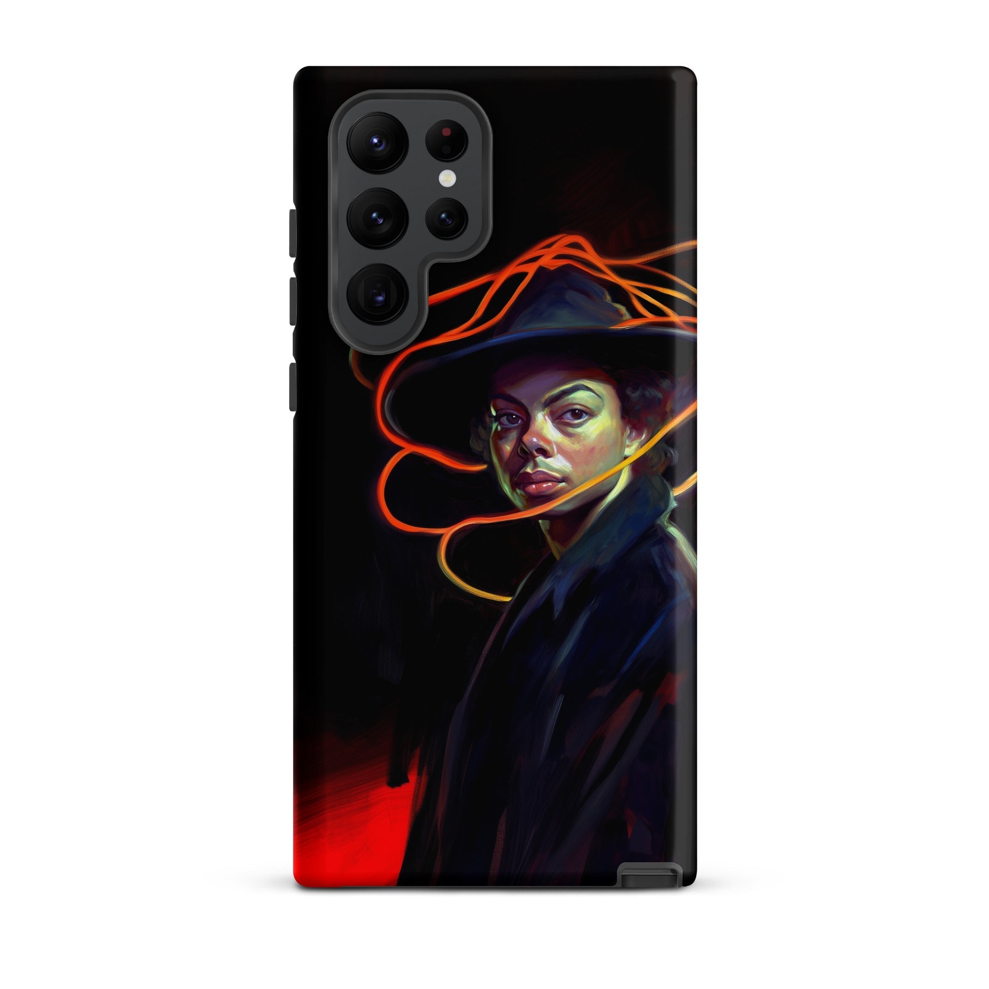 Nyx - Gay Witch Samsung Case, Galaxy S22 Ultra / Matte, Black Phone Case Stylized Portrait Michael Jackson Hat