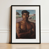 O Mestico - Candido Portinari Brazilian Art Print / Canvas, 12x16’’ / 31x41cm / Black Frame / Matboard, Posters Prints & Visual Artwork,