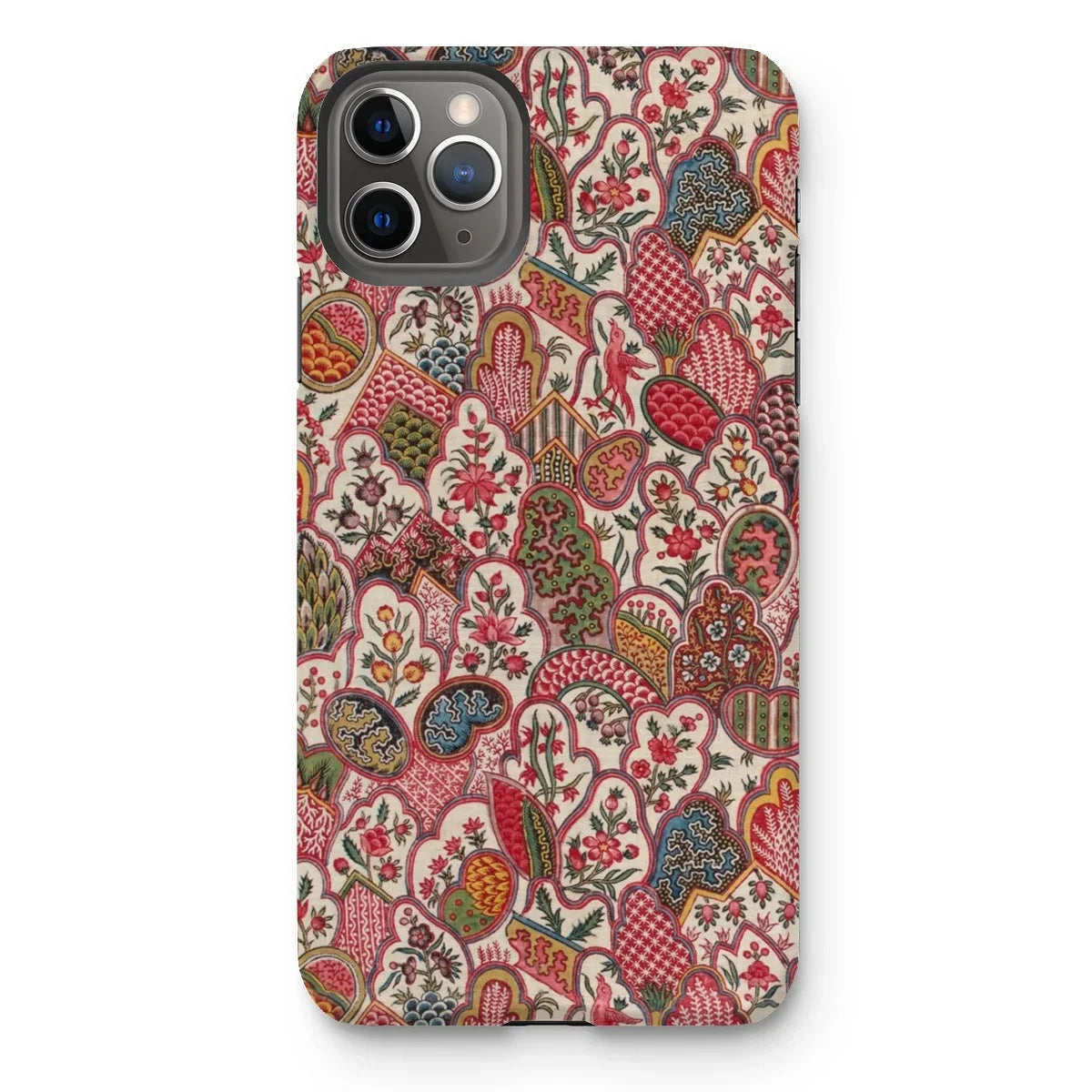 Oberkampf & Cie. Floral Fabric Art Iphone Case, 11 Pro Max / Matte, Colorful Floral Patterned Phone Case Iphone Triple-lens Camera