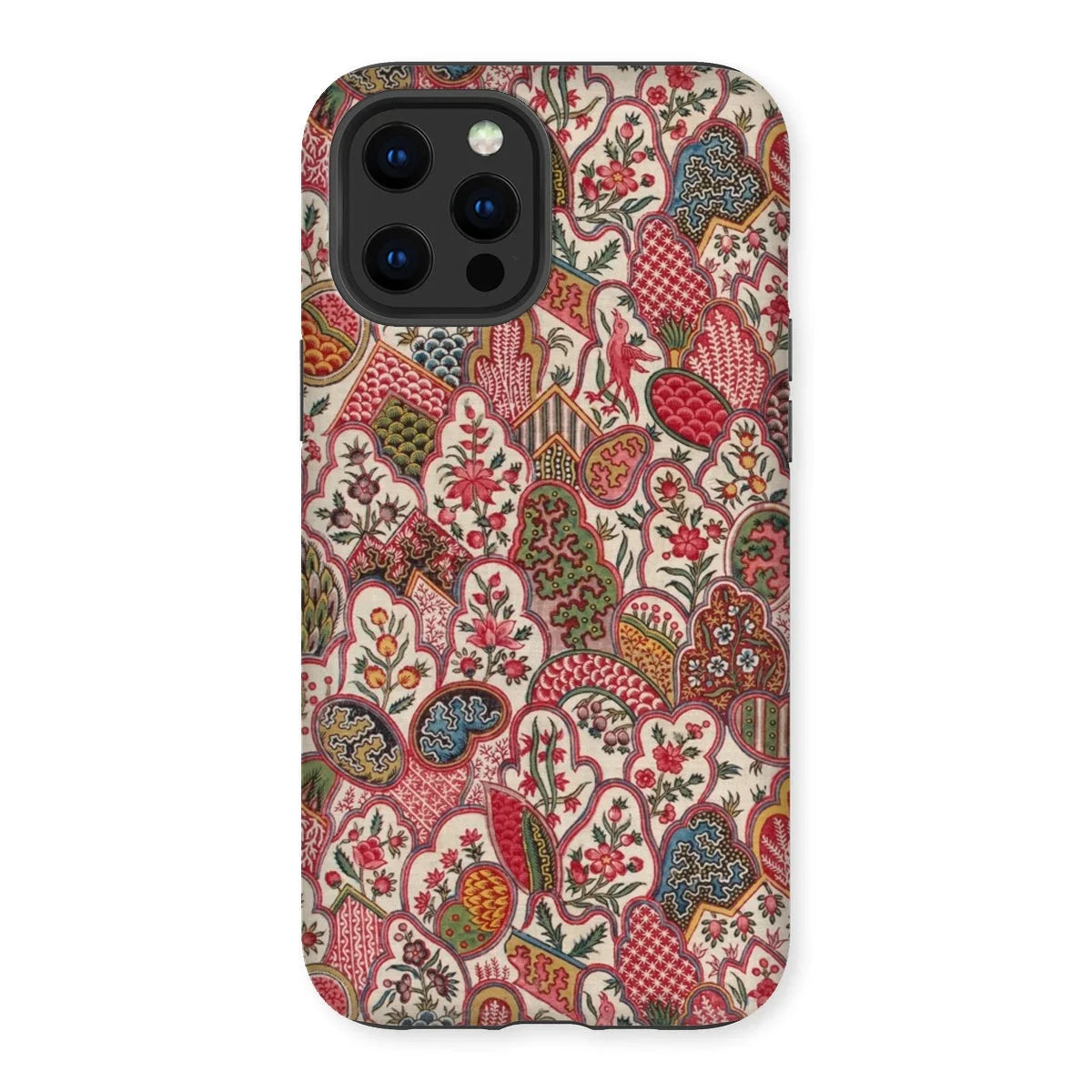 Oberkampf & Cie. Floral Fabric Art Iphone Case, 13 Pro Max / Matte, Colorful Floral Patterned Phone Case Iphone Multiple Camera