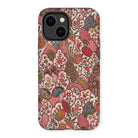 Oberkampf & Cie. Floral Fabric Art Iphone Case, 14 Plus / Matte, Colorful Patterned Phone Case Intricate Floral Paisley Designs