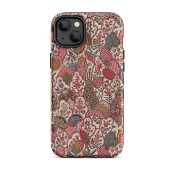 Oberkampf & Cie. Floral Fabric Art Iphone Case, 14 Plus / Matte, Floral Patterned Phone Case