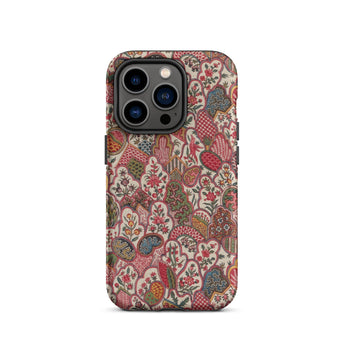 Oberkampf & Cie. Floral Fabric Art Iphone Case, 14 Pro / Matte, Floral Patterned Phone Case