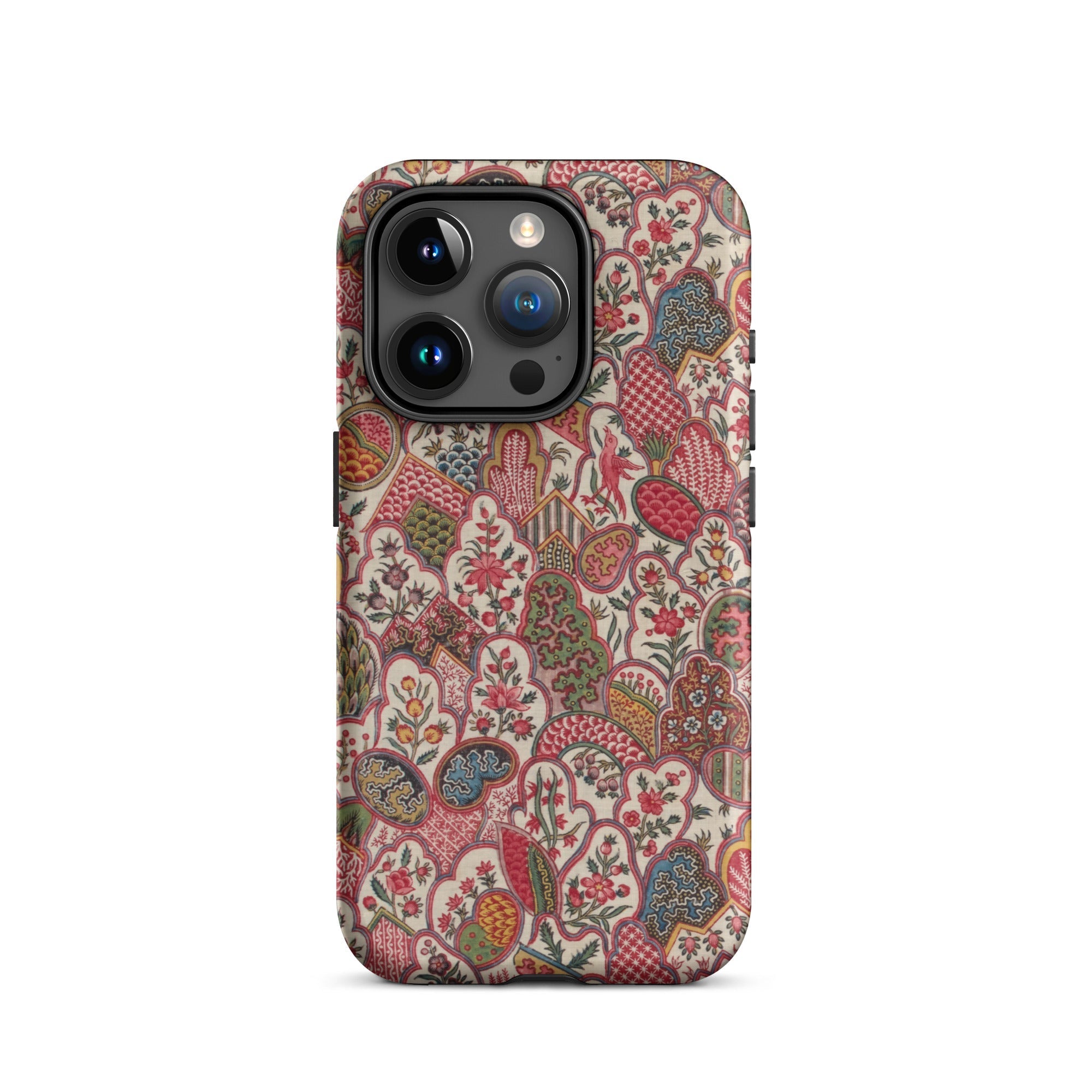 Oberkampf & Cie. Floral Fabric Art Iphone Case, 15 Pro / Matte, Floral Patterned Phone Case