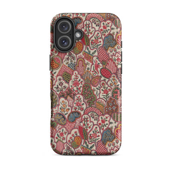 Oberkampf & Cie. Floral Fabric Art Iphone Case, 16 Plus / Matte, Patterned Phone Case