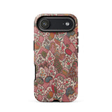 Oberkampf & Cie. Floral Fabric Art Iphone Case, 17 Air / Matte, Paisley Patterned Phone Case Mix Red Green Beige