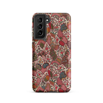 Oberkampf & Cie. Floral Fabric Art Phone Case, Samsung Galaxy S21 / Matte, Mobile Cases, Toby Leon