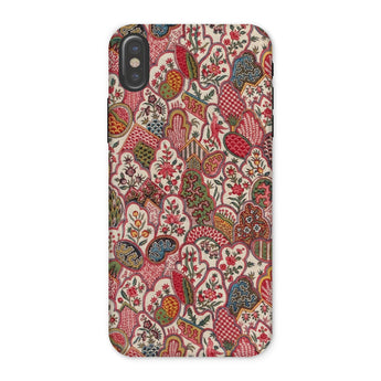 Oberkampf & Cie. Floral Fabric Art Iphone Case, x / Matte, Phone Case Intricate Floral Paisley Pattern Vibrant Colors